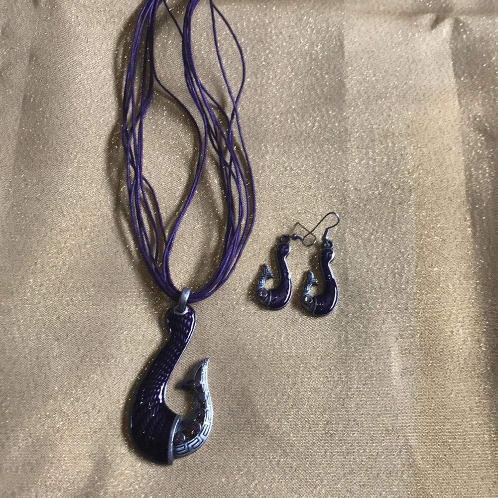 necklace with earrings